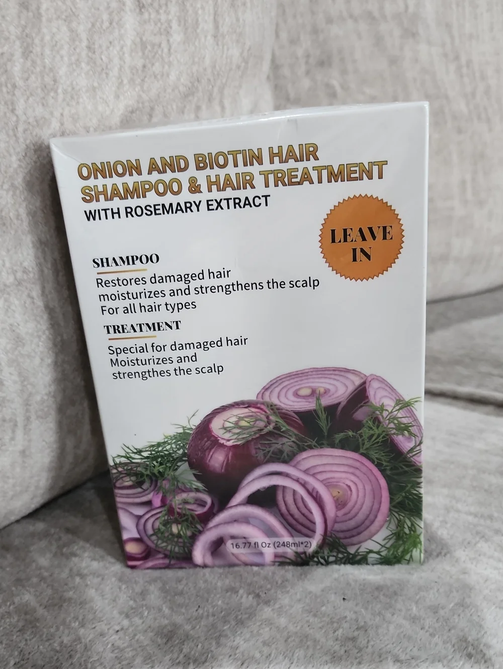 NWT Onion & Biotin Hair Shampoo & Hair Treatment